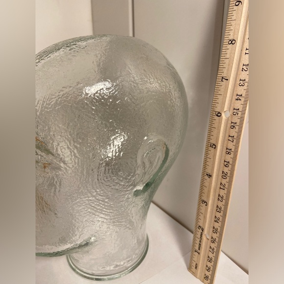 Vintage glass human mannequin Head sculpture head figure wig hat display 60s 70s - Picture 11 of 16